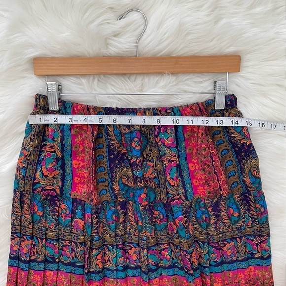 Lady Carol Petites Vintage Paisley Shoulder Pad Skirt Suit Set 14 - Picture 8 of 16